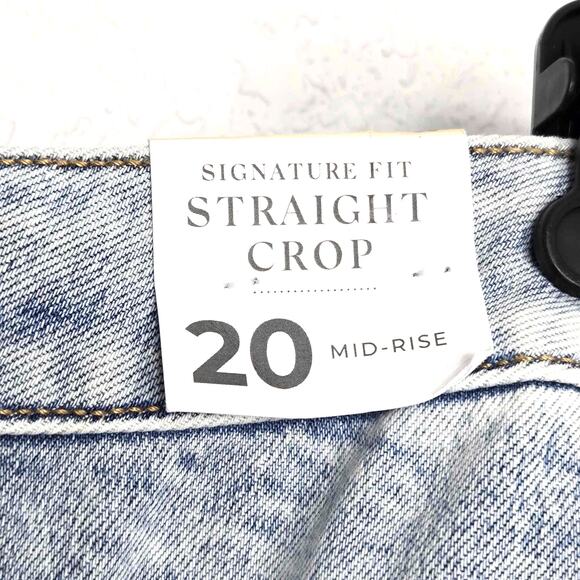 NWT Lane Bryant Signature Fit Straight Crop Jean Size 20 - Picture 7 of 7